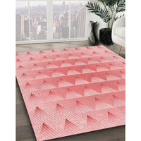 Patterned Pink Rug, pat2316rd