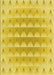 Machine Washable Transitional Yellow Rug, wshpat2316yw