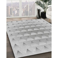 Patterned Gray Novelty Rug, pat2316