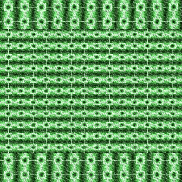 Round Patterned Green Rug, pat2317grn