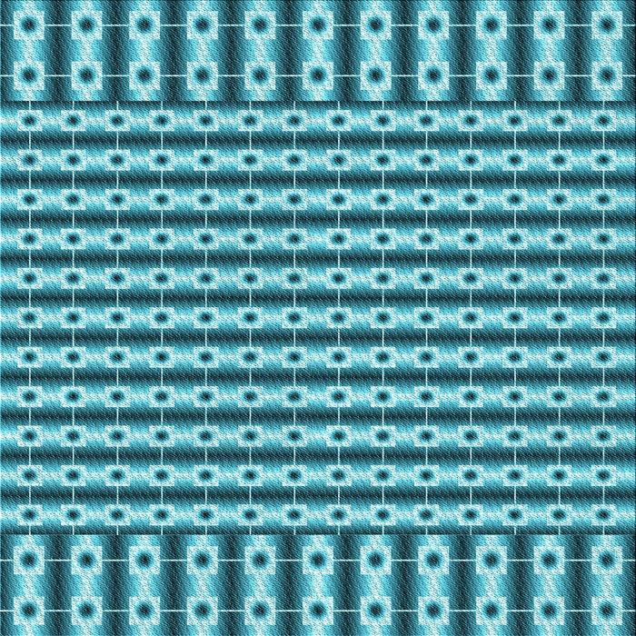 Round Patterned Dark Cyan Green Rug, pat2317lblu