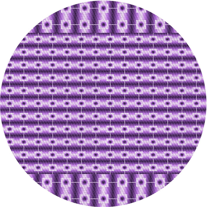Square Patterned Violet Purple Rug, pat2317pur