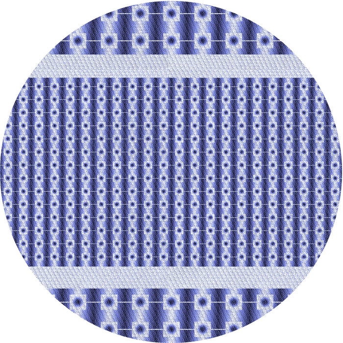 Square Machine Washable Transitional Blue Rug in a Living Room, wshpat2318blu