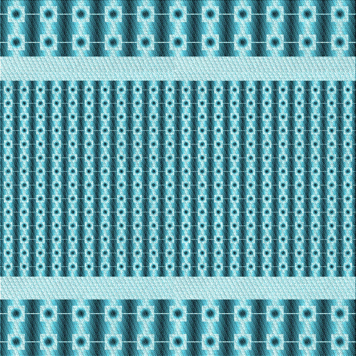 Round Machine Washable Transitional Dark Cyan Green Rug, wshpat2318lblu