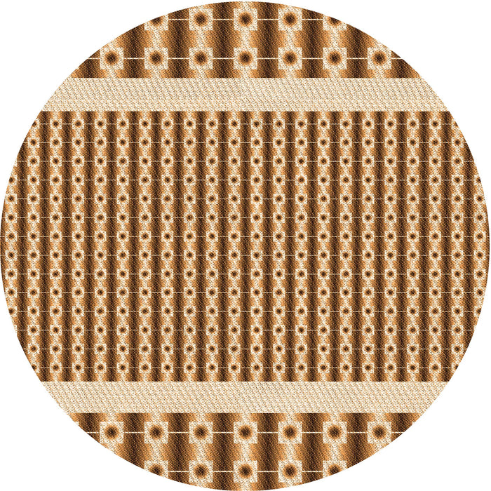 Square Machine Washable Transitional Mahogany Brown Rug in a Living Room, wshpat2318org