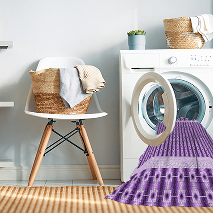Machine Washable Transitional Dark Orchid Purple Rug in a Washing Machine, wshpat2318pur