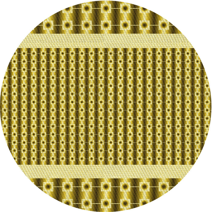 Square Patterned Dark Bronze Brown Rug, pat2318yw