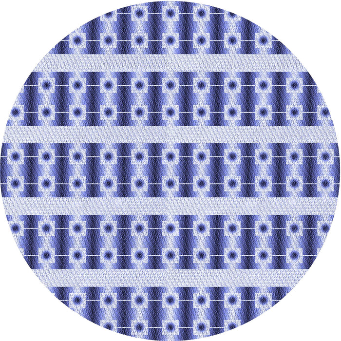 Square Machine Washable Transitional Royal Blue Rug in a Living Room, wshpat2319blu