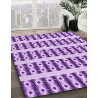 Patterned Blossom Pink Rug, pat2319pur