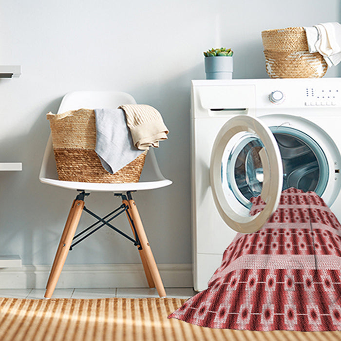 Machine Washable Transitional Red Rug in a Washing Machine, wshpat2319rd