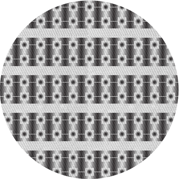 Square Machine Washable Transitional Gainsboro Gray Rug, wshpat2319