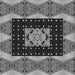 Square Patterned Dark Gray Novelty Rug, pat231