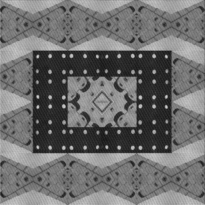 Sideview of Machine Washable Transitional Dark Gray Rug, wshpat231