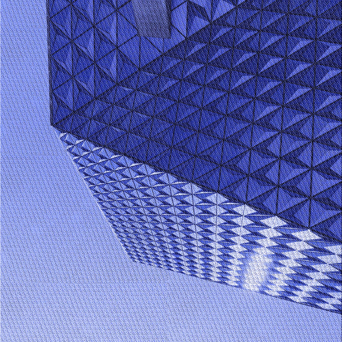 Patterned Denim Blue Rug, pat232blu