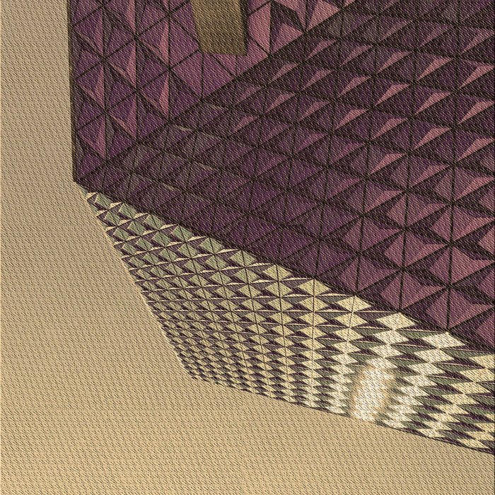 Patterned Dark Brown Rug, pat232brn