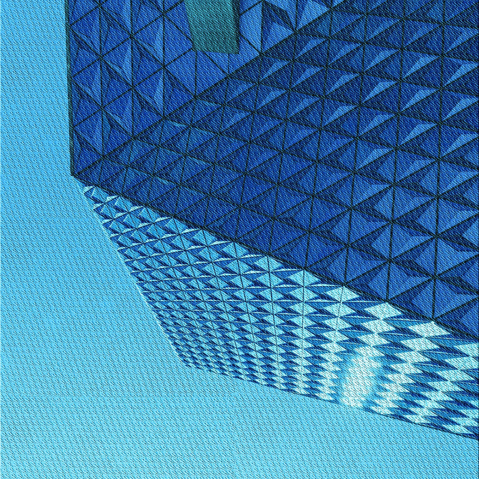 Patterned Blueberry Blue Rug, pat232lblu