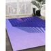 Machine Washable Transitional Purple Mimosa Purple Rug in a Family Room, wshpat232pur