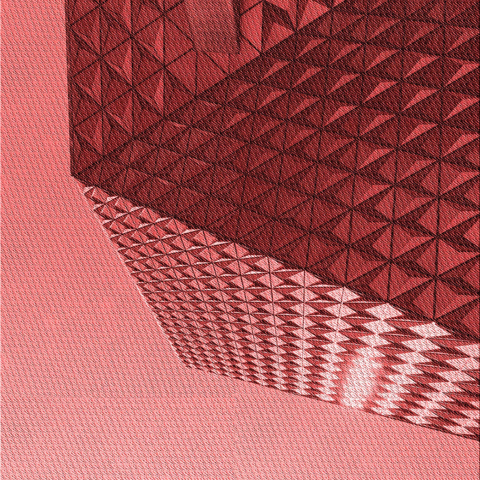 Machine Washable Transitional Tomato Red Rug, wshpat232rd