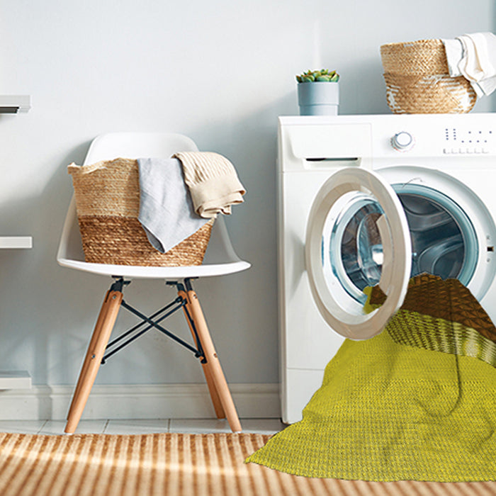 Machine Washable Transitional Dark Bronze Brown Rug in a Washing Machine, wshpat232yw