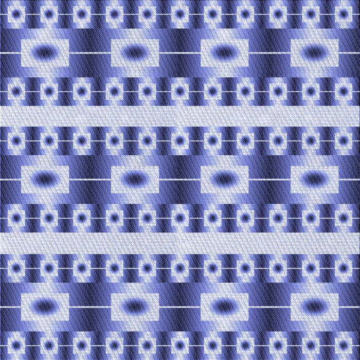 Round Patterned Blue Rug, pat2320blu