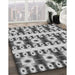 Machine Washable Transitional Platinum Silver Gray Rug in a Family Room, wshpat2320gry