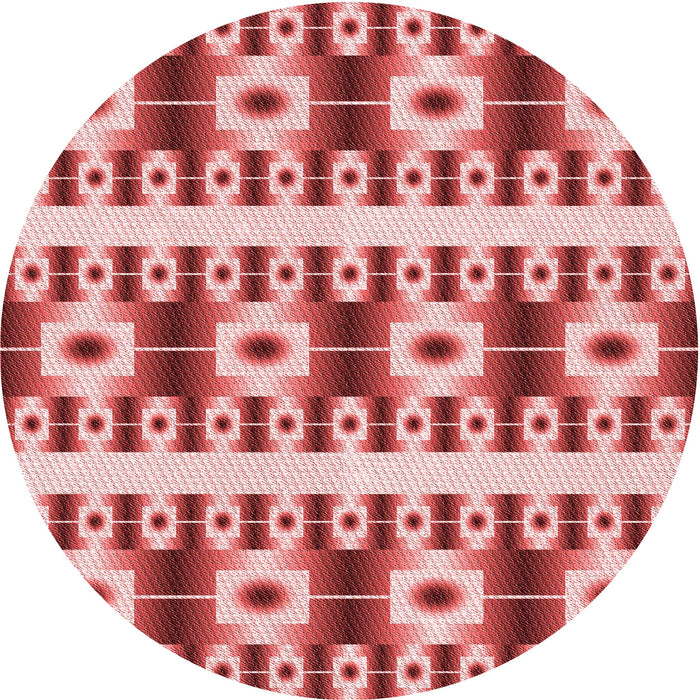 Square Patterned Pastel Pink Rug, pat2320rd