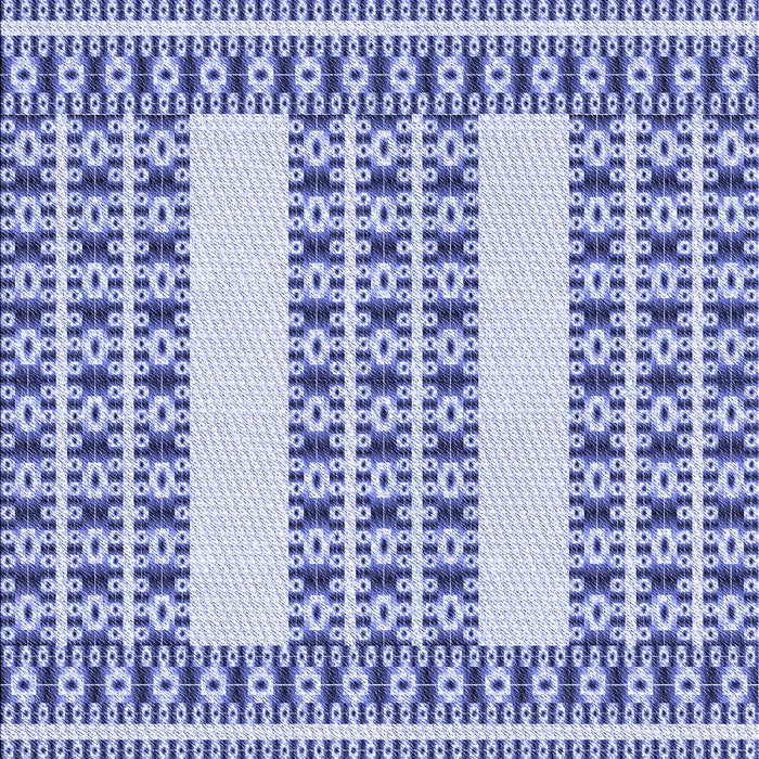 Patterned Royal Blue Rug, pat2321blu