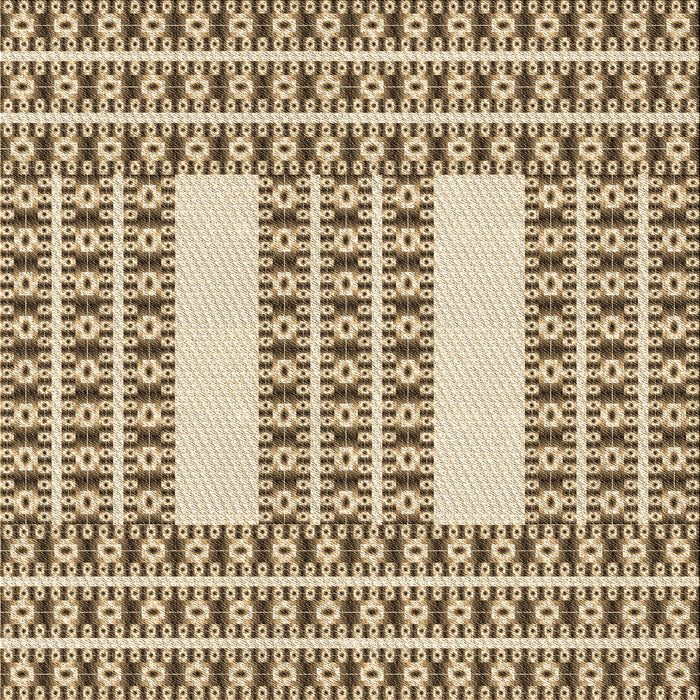 Round Machine Washable Transitional Red Brown Rug, wshpat2321brn