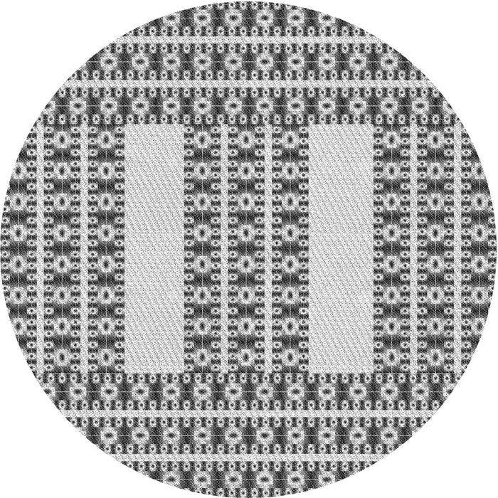 Square Machine Washable Transitional Carbon Gray Rug in a Living Room, wshpat2321gry