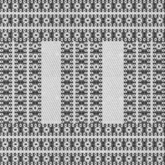 Round Patterned Carbon Gray Rug, pat2321gry