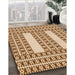 Machine Washable Transitional Mahogany Brown Rug in a Family Room, wshpat2321org