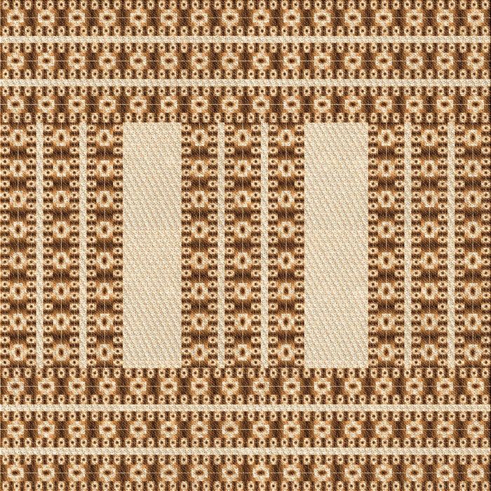 Round Machine Washable Transitional Mahogany Brown Rug, wshpat2321org