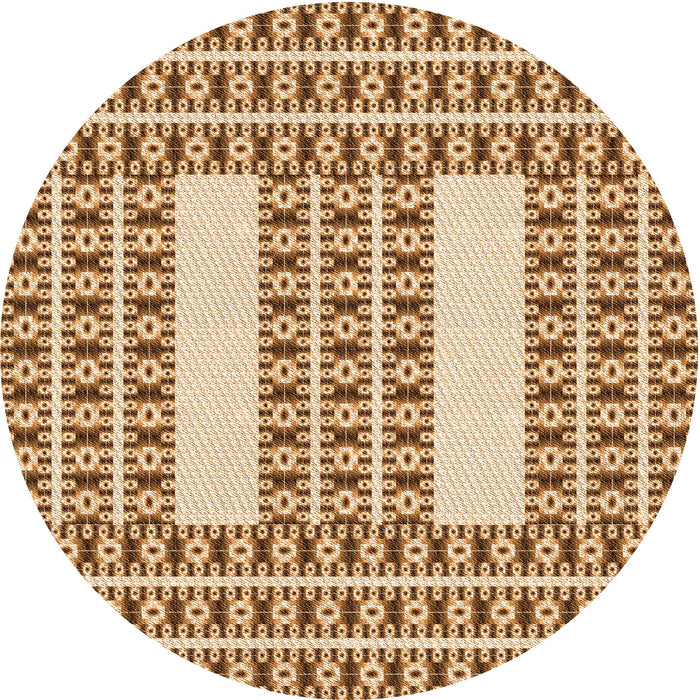 Square Machine Washable Transitional Mahogany Brown Rug in a Living Room, wshpat2321org