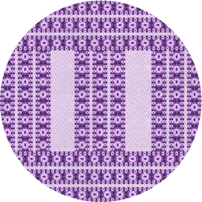 Square Machine Washable Transitional Blossom Pink Rug in a Living Room, wshpat2321pur