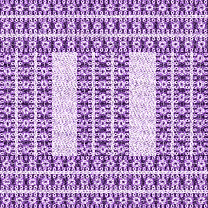 Round Machine Washable Transitional Blossom Pink Rug, wshpat2321pur