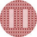 Square Patterned Baby Pink Rug, pat2321rd