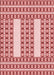 Patterned Baby Pink Rug, pat2321rd