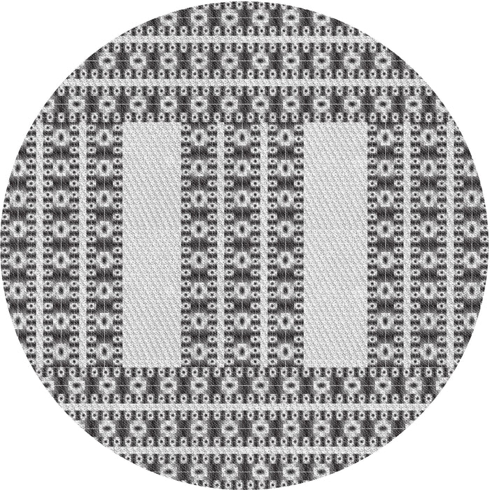 Square Machine Washable Transitional Gainsboro Gray Rug in a Living Room, wshpat2321