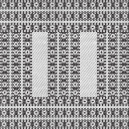 Square Patterned Gray Novelty Rug, pat2321