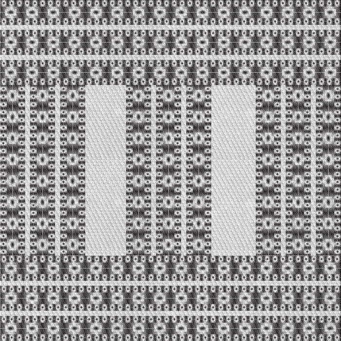 Square Patterned Gray Novelty Rug, pat2321