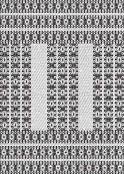 Patterned Gray Novelty Rug, pat2321
