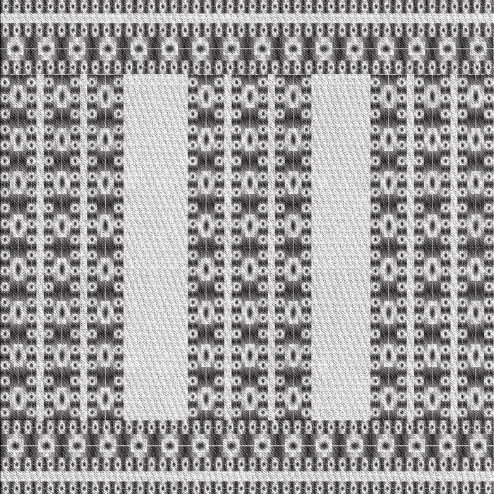 Patterned Gray Novelty Rug, pat2321