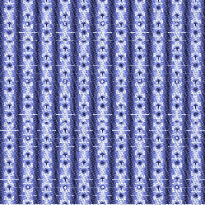 Round Patterned Jeans Blue Rug, pat2322blu