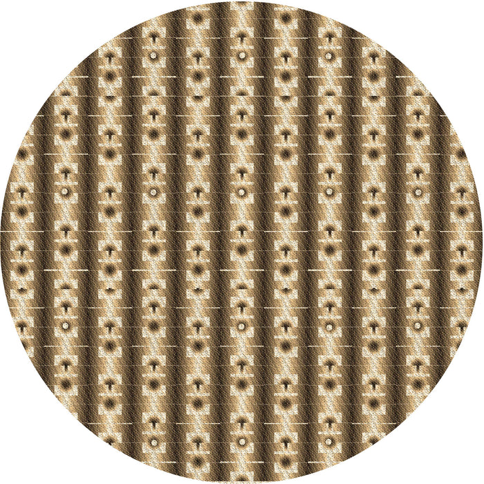 Square Patterned Red Brown Rug, pat2322brn