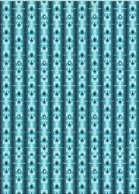 Machine Washable Transitional Dark Cyan Green Rug, wshpat2322lblu