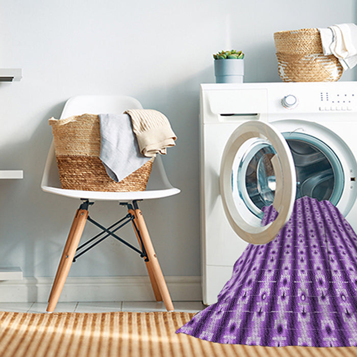 Machine Washable Transitional Violet Purple Rug in a Washing Machine, wshpat2322pur