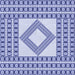 Round Patterned Royal Blue Rug, pat2323blu