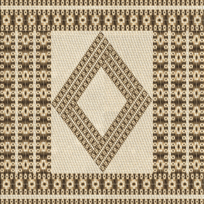 Patterned Red Brown Rug, pat2323brn