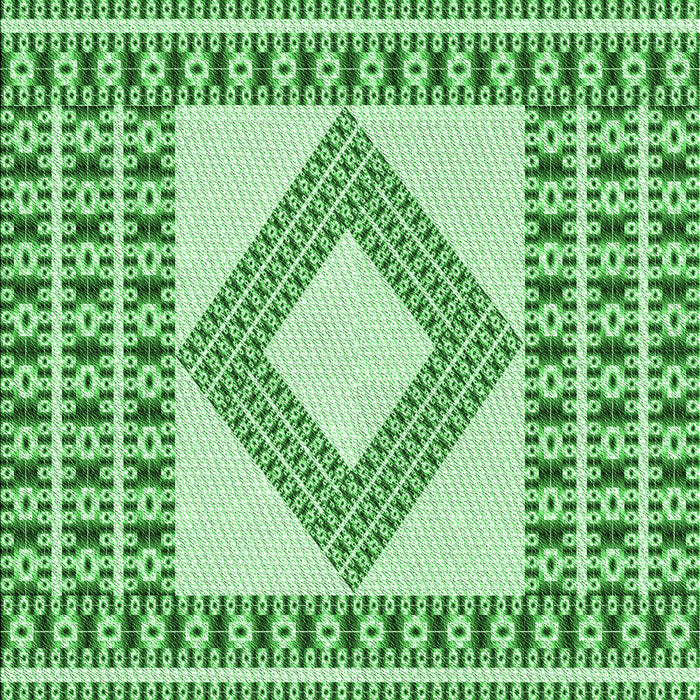 Machine Washable Transitional Jade Green Rug, wshpat2323grn