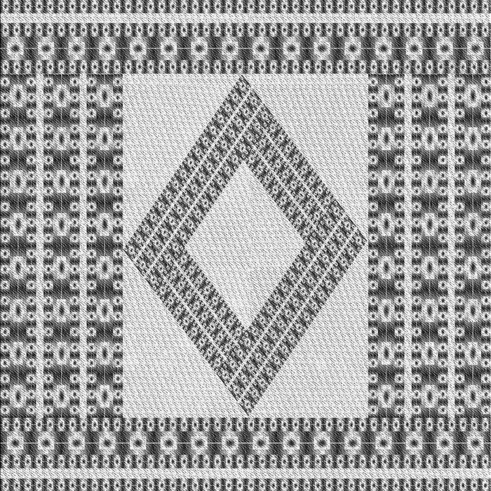 Machine Washable Transitional Ash Gray Rug, wshpat2323gry